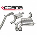 AU46c Cobra sport Audi A3 (8P) 2.0 TFSI Quattro (3 Door) 2004-12 Turbo Back Exhaust (with De-Cat & Resonator)